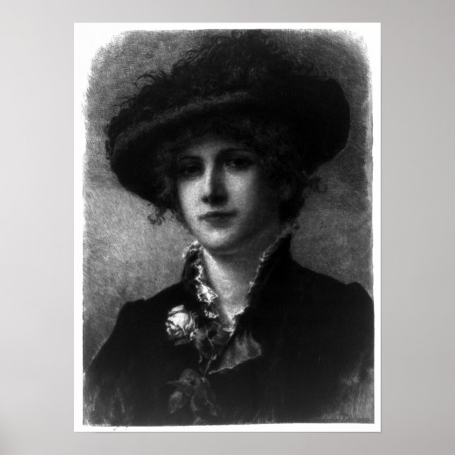 Poster Fleur tropicale - Frederick Dielman - 1891 (Devant)