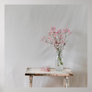 Poster Fleur vase bébé s respirer naturel