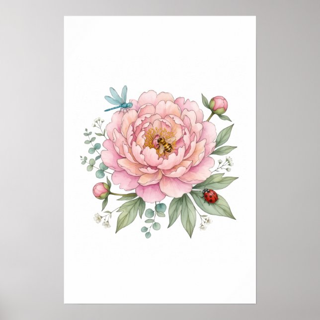 Poster fleurs  (Devant)