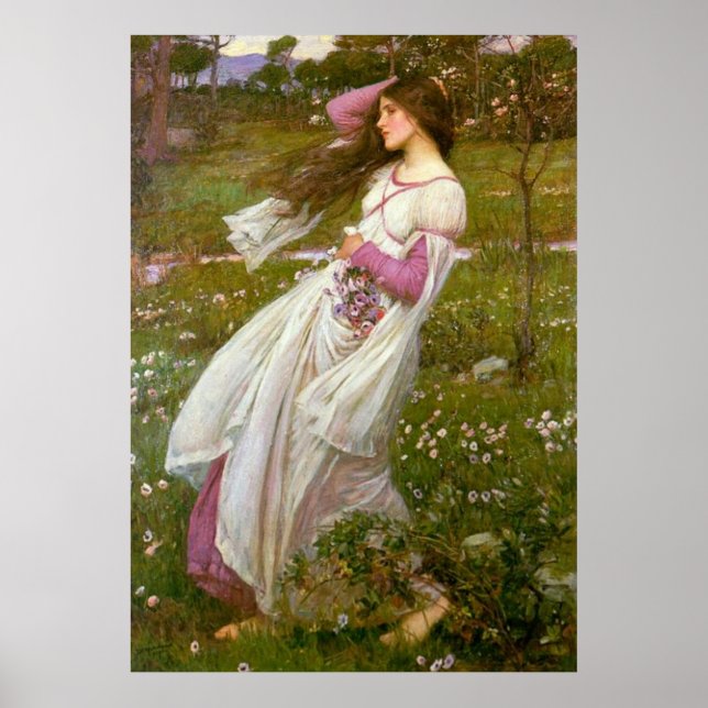 Poster Fleurs à vent (Devant)