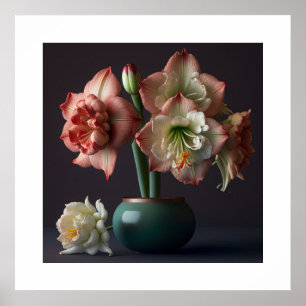 Poster Fleurs Amaryllis