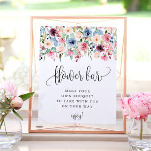 Poster Fleurs Bar Aquarelle Fleur Floraison