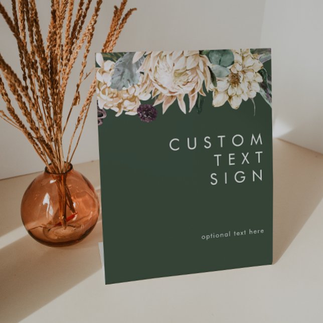 Poster Fleurs Blanches | Cartes et Cadeaux Personnalisés  (Créateur téléchargé)