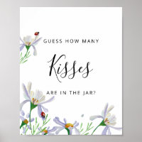 Fleurs blanches Combien de baisers Panneau