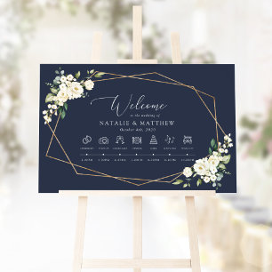 Poster Fleurs blanches, fleurs crème, Chronologie de mari