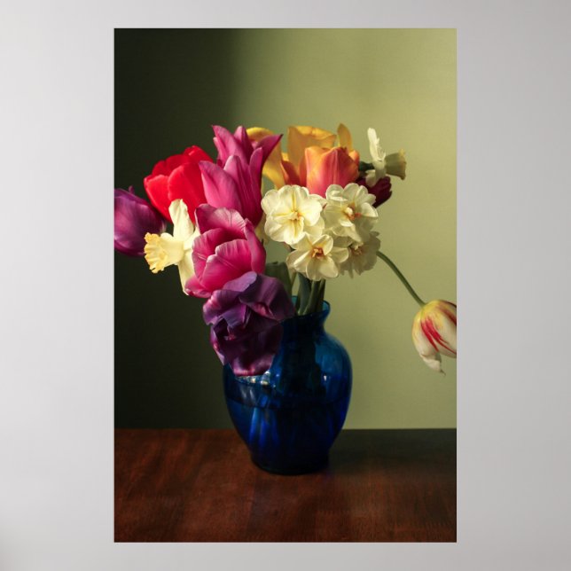 Poster Fleurs | Bouquet de fleurs de printemps (Devant)