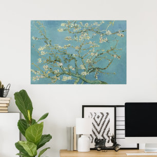 Poster Fleurs d'amandes par Vincent van Gogh