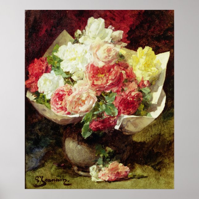 Poster Fleurs dans un Vase (Devant)