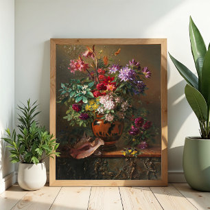 Poster Fleurs dans un vase grec de J.J. van Os