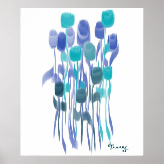 POSTER "FLEURS DANSANTES"