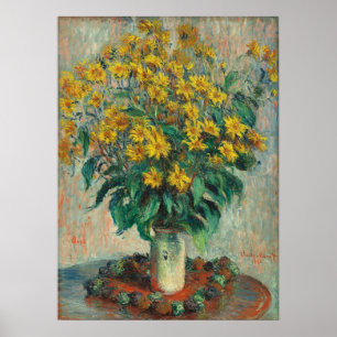 Poster Fleurs d'artichauts de Jérusalem par Claude Monet