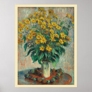 Poster Fleurs d'artichauts de Jérusalem par Claude Monet