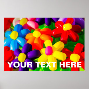 Poster Fleurs de ballons de jouets