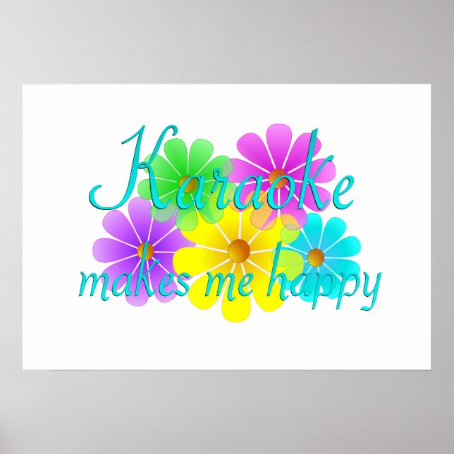 Poster Fleurs de Bonheur Karaoke (Devant)