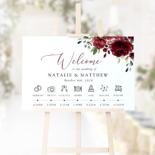 Poster Fleurs de Bourgogne, Fleurs Rouges, Chronologie de