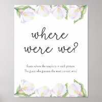 Fleurs de calla blanches - Où Étions-nous