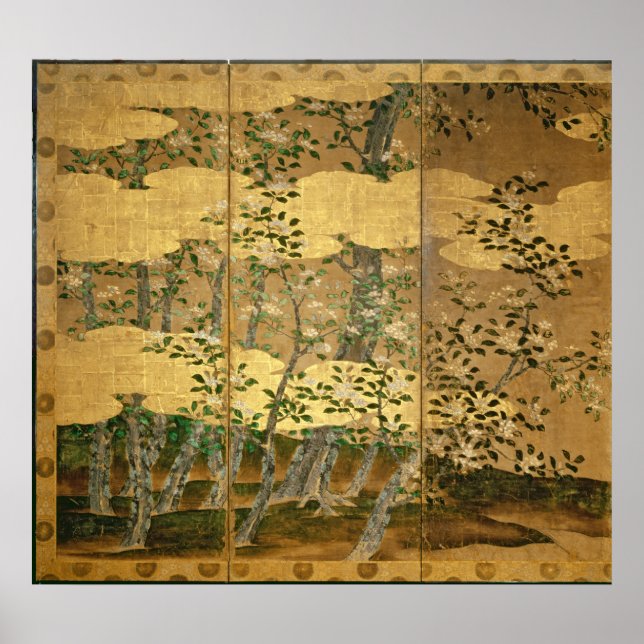 Poster Fleurs de Camellias (Devant)