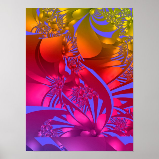 Poster Fleurs de Chakra (Devant)
