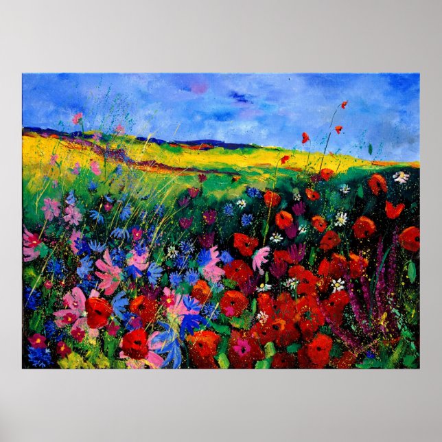Poster fleurs de champs 68 (Devant)
