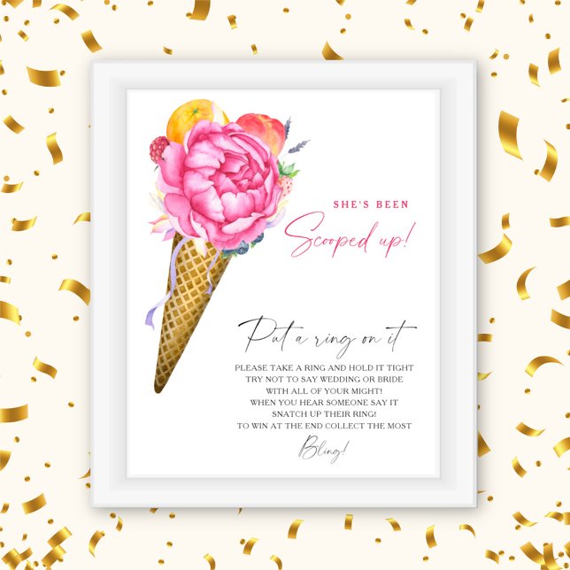 Poster Fleurs de glace - jeu de printemps : mettre la bag (Créateur téléchargé)
