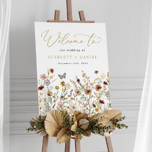 Poster Fleurs de jardin de mariage de fleurs sauvages rus
