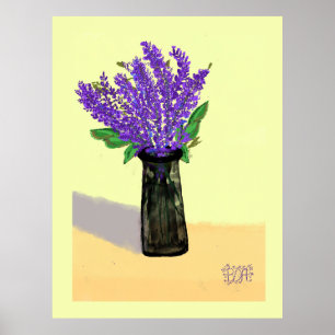 Poster Fleurs de lavande vibrantes, inspirées par la natu