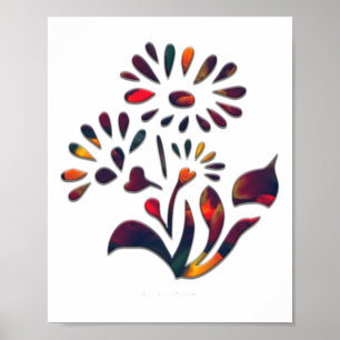 Poster Fleurs de poivre Deux Sticker