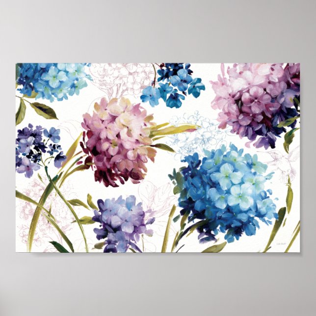 Poster Fleurs de printemps colorées (Devant)