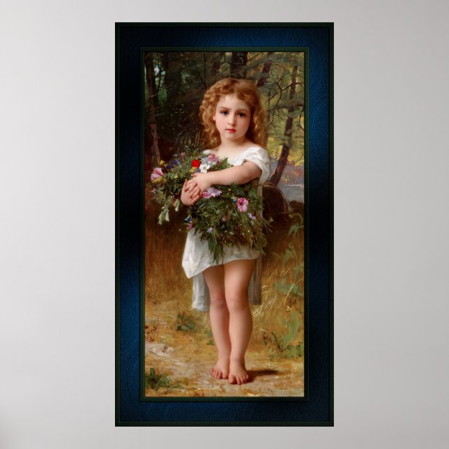 Poster Fleurs De Printemps par William Bouguereau (Devant)