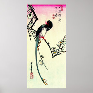 Poster Fleurs de prune et tarte à queue longue 1844