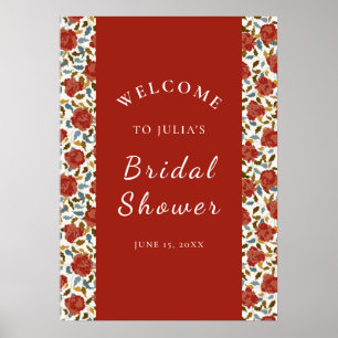 Poster Fleurs de Rose Sauvage Jardin Affaire Mariage