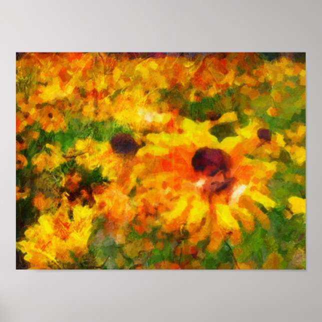 Poster Fleurs de soleil (Devant)