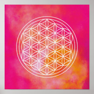 Poster Fleurs de vie