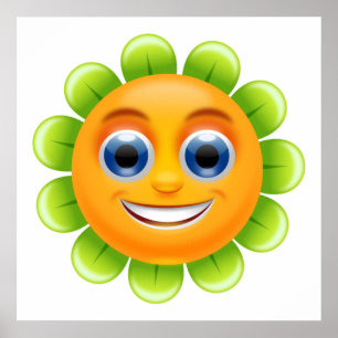 POSTER FLEURS DE VISAGE