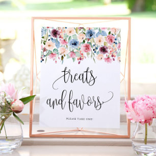 Poster Fleurs de watercolor Bloom + Faveurs 