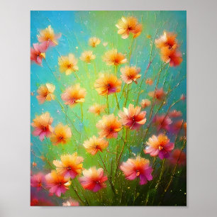 Poster Fleurs d'oranges sauvages