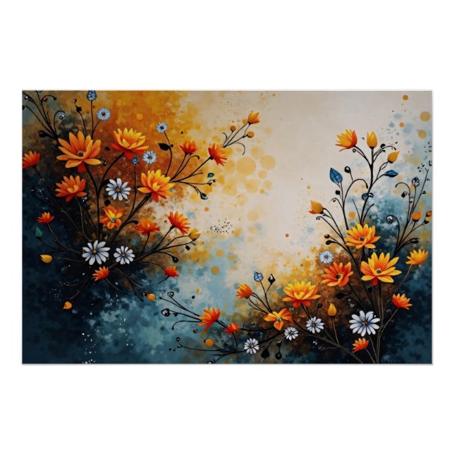 Poster Fleurs en célébration (Devant)
