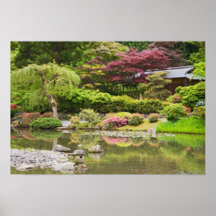 Poster Fleurs en fleurs au Jardin Japonais,