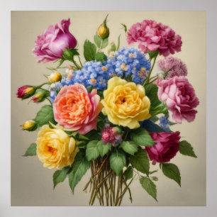 Poster Fleurs Épanouies