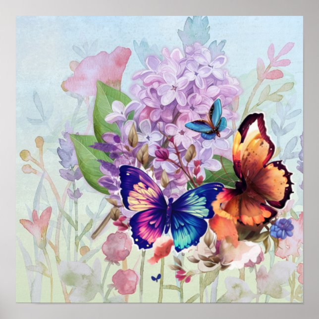 Poster Fleurs Épanouies (Devant)