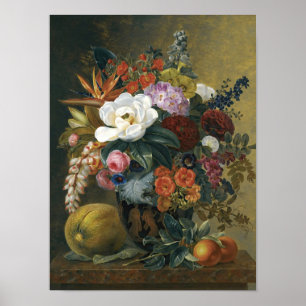 Poster Fleurs exotiques dans un vase grec