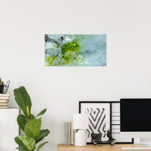 Poster Fleurs glacées,