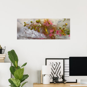 Poster Fleurs glacées,