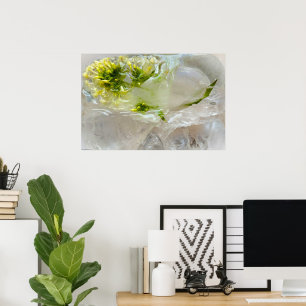 Poster Fleurs glacées,