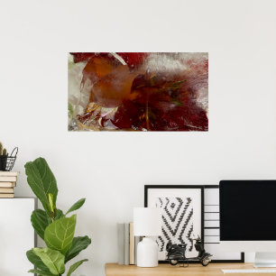 Poster Fleurs glacées,