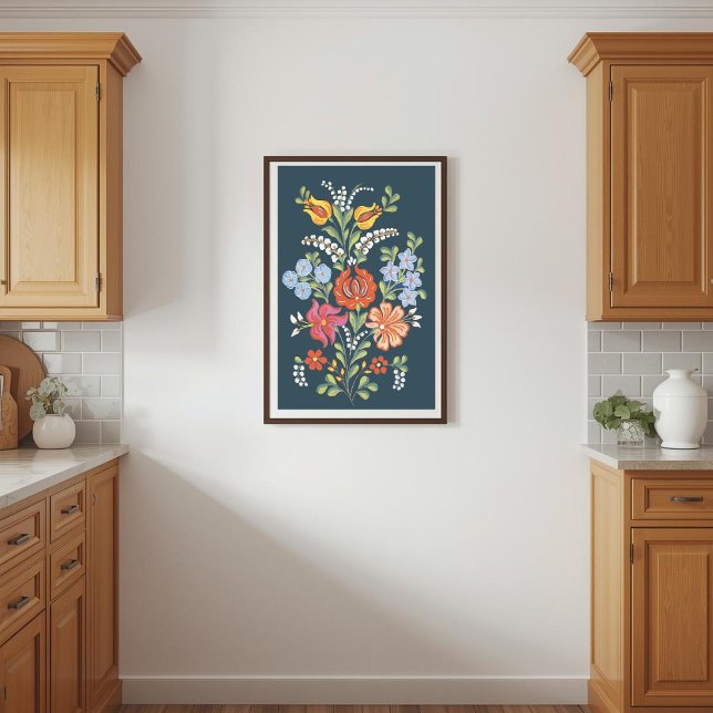 Poster fleurs hongroises (Créateur téléchargé)
