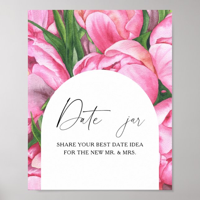 Poster Fleurs - idées de la nuit du jour. Jeu de la marié (Devant)