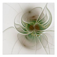 Fleurs imaginaires fractales douces et tendres