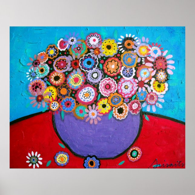 POSTER FLEURS IMMACULEES (Devant)