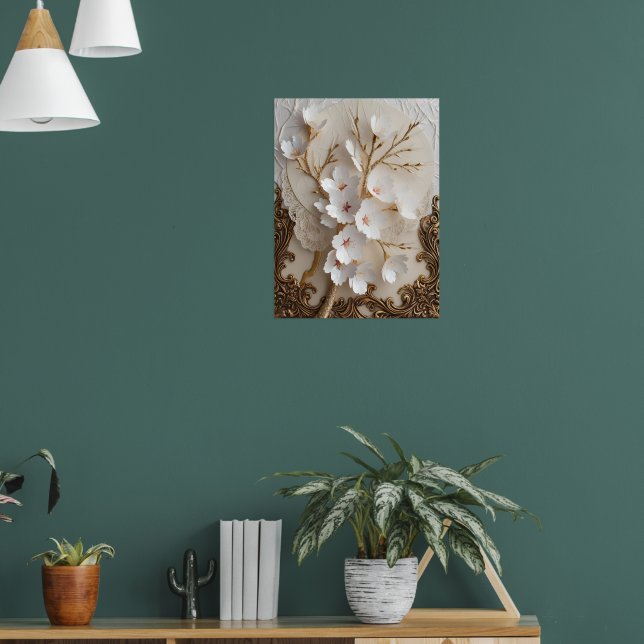 Poster Fleurs japonaises de cerises (Salon 1)